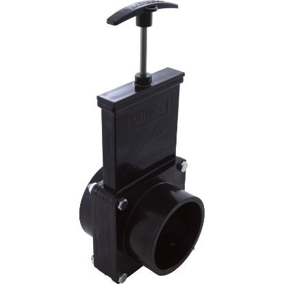 7310 Gate Valve 3 pc Valterra 3"fpt x 3"spg 30psi Black