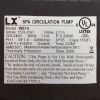 WE14 230V Pump Circ LX WE14 230v 3450rpm 1.0A 1-1/2