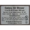6510220F Blower Air Supply Galaxy Pro 1.0hp 230v 2.5A Hardwire