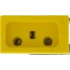 09-0018C-A Receptacle H-Q Ozone Molded Yellow 18/3