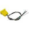 09-0018C-A Receptacle H-Q Ozone Molded Yellow 18/3