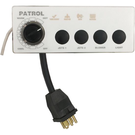 S46006100-240 Topside Pres Air Trol Patrol 4 Button 230v 6 foot Cord