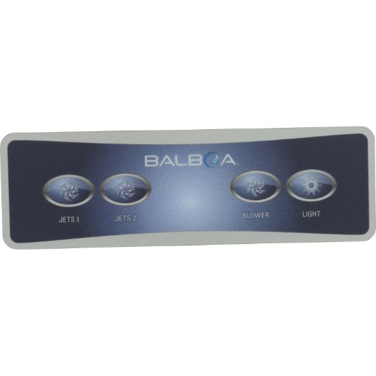 80-10559 Overlay Hydro-Quip Platinum B Aux Ctrl4 ButtonP1P2BlLt