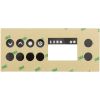 9916-101205 Overlay Gecko K-19 AE 4 Button P1 Lt