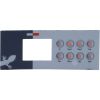 9916-100094 Overlay Gecko TSC-4 8-Button P1 P2 Bl Lt