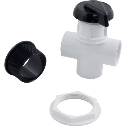 11-4020BLK Diverter Valve Hydro-Air/BWG Hydroflow 1"s 2 Port Black
