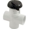 11-4020BLK Diverter Valve Hydro-Air/BWG Hydroflow 1"s 2 Port Black
