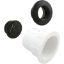 10-6500-BLK Skimmer Complete Balboa HydroAir Spa Strip w/Str Nut Blk