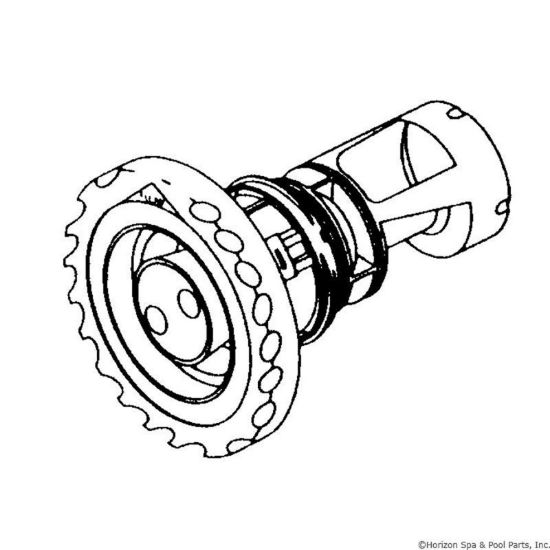 212-3050 Jet Intl WW Quad Flo 4-3/4"fd Twin Roto Dlx Scal White