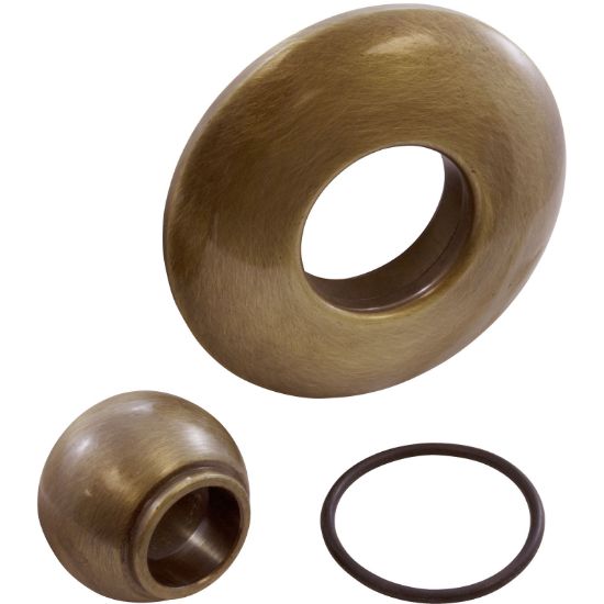 6010-PB Escutcheon BWG/GGw/Dir Eyeball Smth Polished Brass