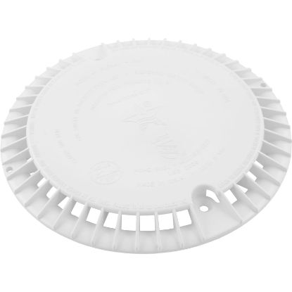 RLP8AV101 Main Drain Grate Retro 8" Rnd Low Profile w/Screws White