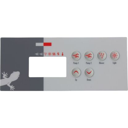 9916-100381 Overlay Gecko TSC-35-GE1 6 Button P1 P2 Bl Lt