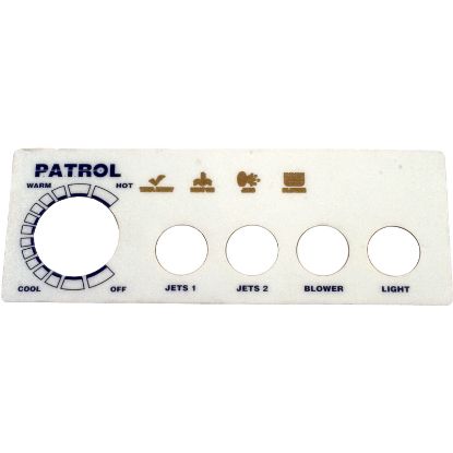 618-4 Overlay Pres Air Trol Patrol 4 Button