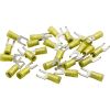  Flanged Fork Terminal 12-10AWG #10 Stud Yellow qty 25