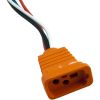 09-0026C Receptacle H-Q Fiber Optic Molded 18/4 Air VH Orange
