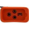 09-0026C Receptacle H-Q Fiber Optic Molded 18/4 Air VH Orange