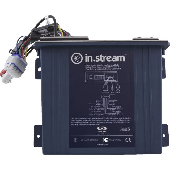 0704-100002 Wirelss Receiver Gecko In.Stream 12Vdc with 4x40W AMP