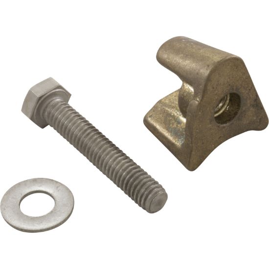 PW-4C Wedge Brass w/Bolt F/D Anchor 4