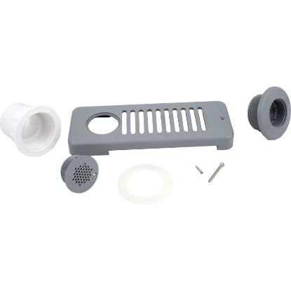 10-6500GRY Skimmer Balboa HydroAir Spa Strip w/Str Nut cpmlt Gray