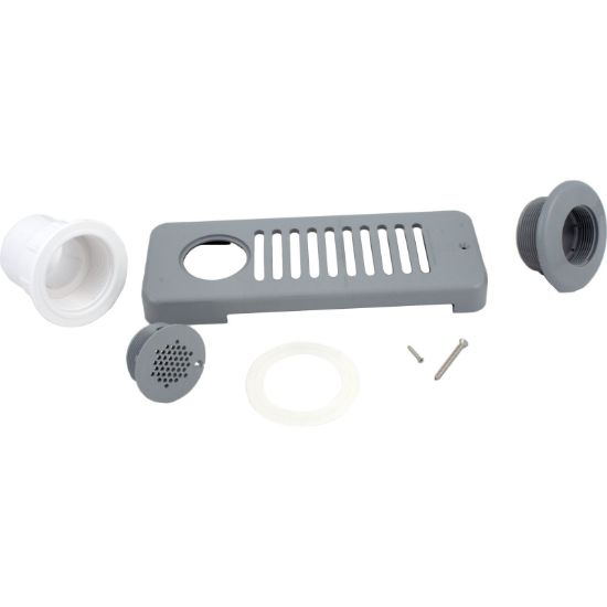 10-6500GRY Skimmer Balboa HydroAir Spa Strip w/Str Nut cpmlt Gray