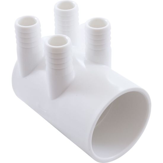 WM2XSKB-4 Manifold 3/4" Barb 4 port Dead End 2" Slip