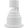 215-1390 Wall Fitting WW Poly Storm Gunite Built-In Wht Thread-In