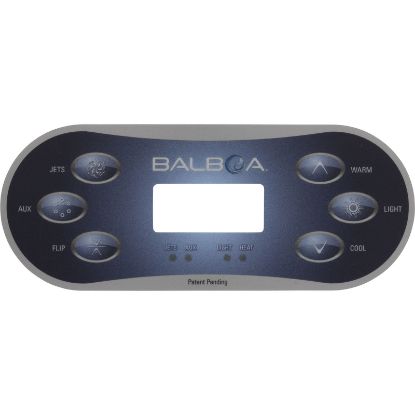 12101 Overlay Balboa BP SeriesTP6006 ButtonP1AuxFlipTempLt