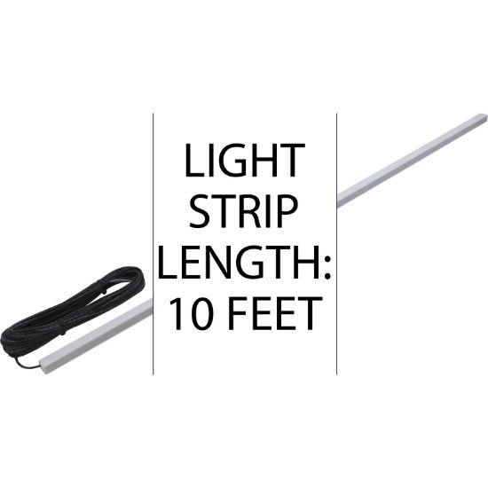 42-PLO-F-RGB-10 10' PAL Color LED Optics Feature Strip Lt 24vDiff Lens 65'