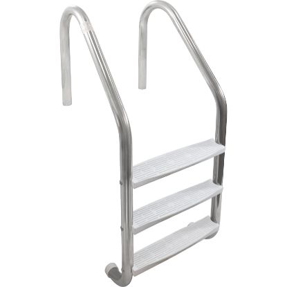 L3E049P-W LadderInter-Fab 3 Step Econw/High Impact Plastic TreadWht