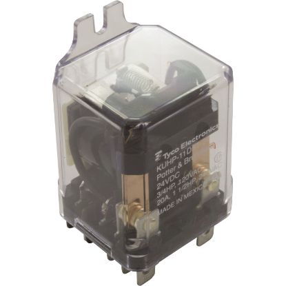 KUHP-11D51-24 Relay P&B DPDT 24VDC 20A Dust Cover