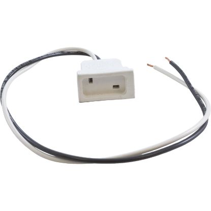 09-0025C Receptacle Gas H-Q Molded White 18/2