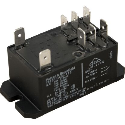 T92S11A22-120 Relay PandB T-92 DPDT 30A 115v Coil