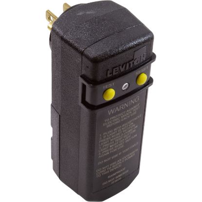 16693 GFCI Leviton 15A SPST Right Angle Plug