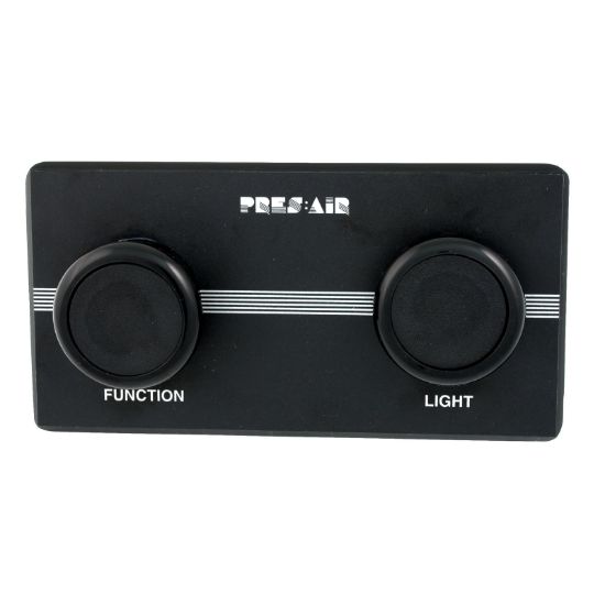 PB318BB2 Air Button PanelPAT1-5/16"hs2 Btn6-1/2" x 3-3/8"Black
