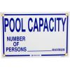 R230900 Sign Pool Capacity 18