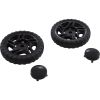 S2670BK-H Wheel Assembly Aqua Products 2670BK Drilled