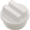 715-6610 Universal Plug 1 1/2"Mpt W/ O Ring Groove - White