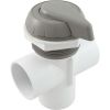 600-3067 Diverter Valve WW 2" 2 Port Top Mount Notched Gray