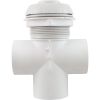 600-3060 Diverter Valve WW 2" 2 Port Top Mount Notched White