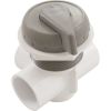 600-4337 Diverter Valve WW 1" 3 Port Top Mount Horizontal Gry