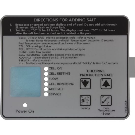 R0404400 Decal Zodiac AquaPure Bottom