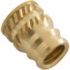 820-4110 Brass Insert Waterway Knurled  8-32 x 5/16"