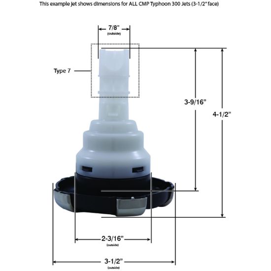 23446-012-720 Jet Intl CMP Typhoon 300 3-5/8