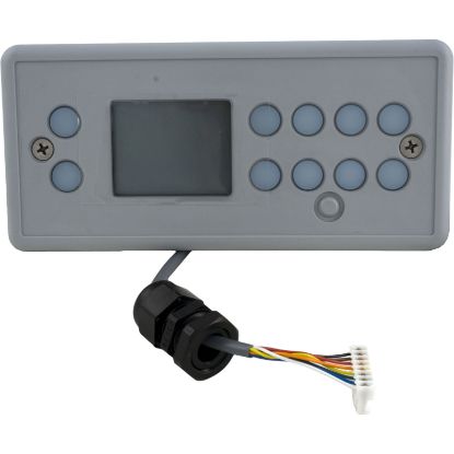 0201-007044 Topside Gecko TSC/K-4 10 Button Lg Rec LCD w/o Overlay