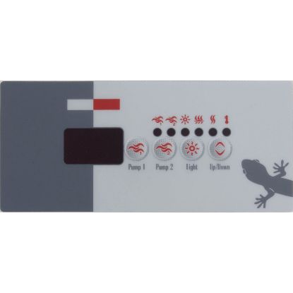 9916-100240 Overlay Gecko TSC-18-GE2 4 Button P1 P2 Light