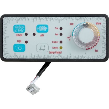 50796-B Topside BWG Analog P1Bl/Lt/T-Stat KnobRibbon Cord