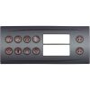 80-0211-10 Overlay Hydro-Quip HT2 10 Button Large Rec wht/blk