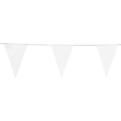 200948WHI Backstroke Flag 12" X 18" Pennants White