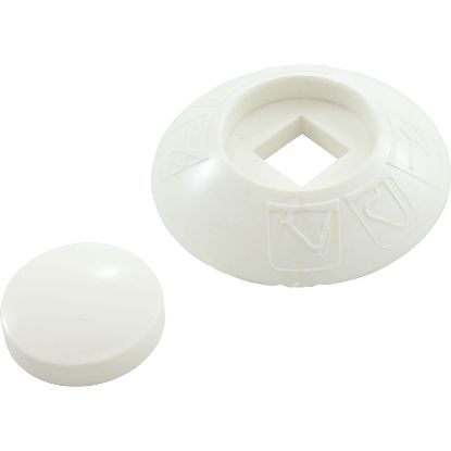 05-632 Washer Assembly Recessed Plastic w/Cover White