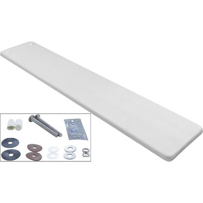 OLY8WW Dive Board Inter-Fab Olympian 8ft White w/Top Tread Hdwr